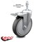 Service Caster 6 Inch Thermoplastic Rubber Swivel 10mm Stem Caster with Total Lock Brake SCC-TSTTL20S614-TPRB-M1015 - alternate 4